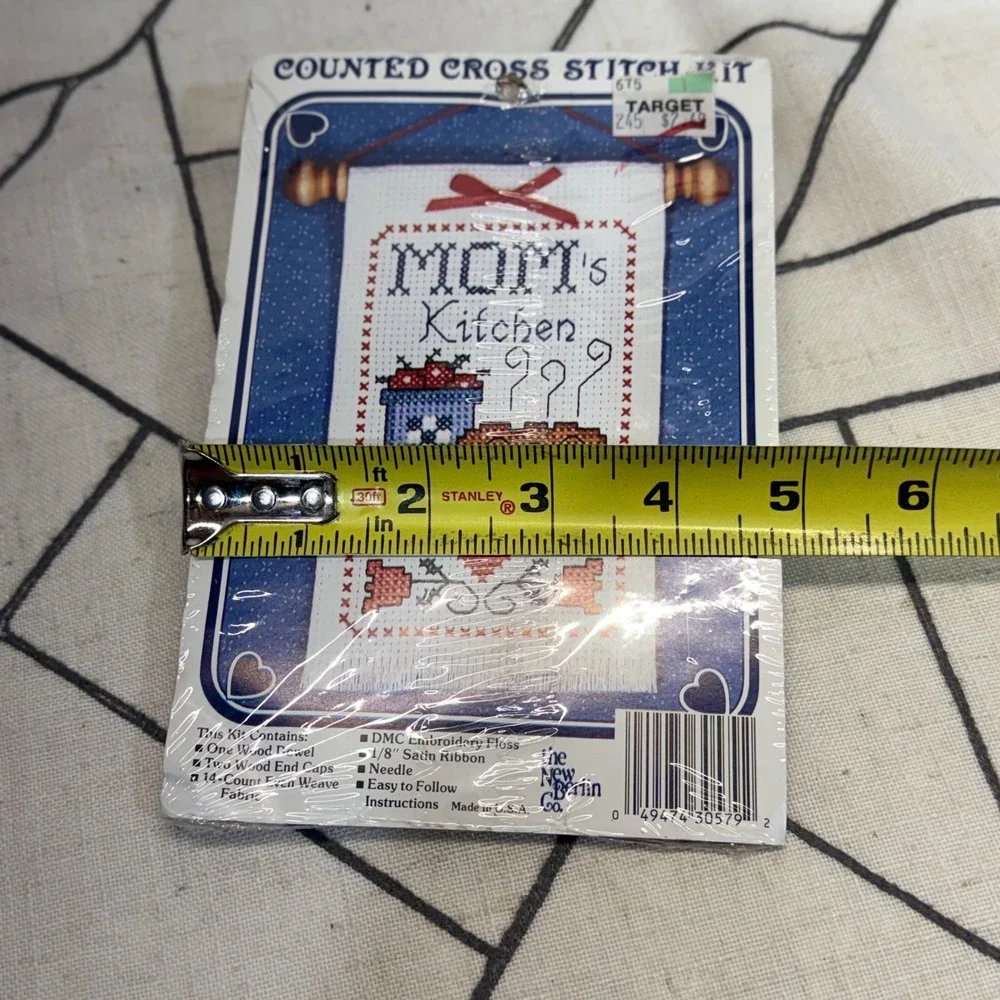 The New Berlin Co Cross Stitch Kit OS Multicolor Moms Kitchen Vintage DIY